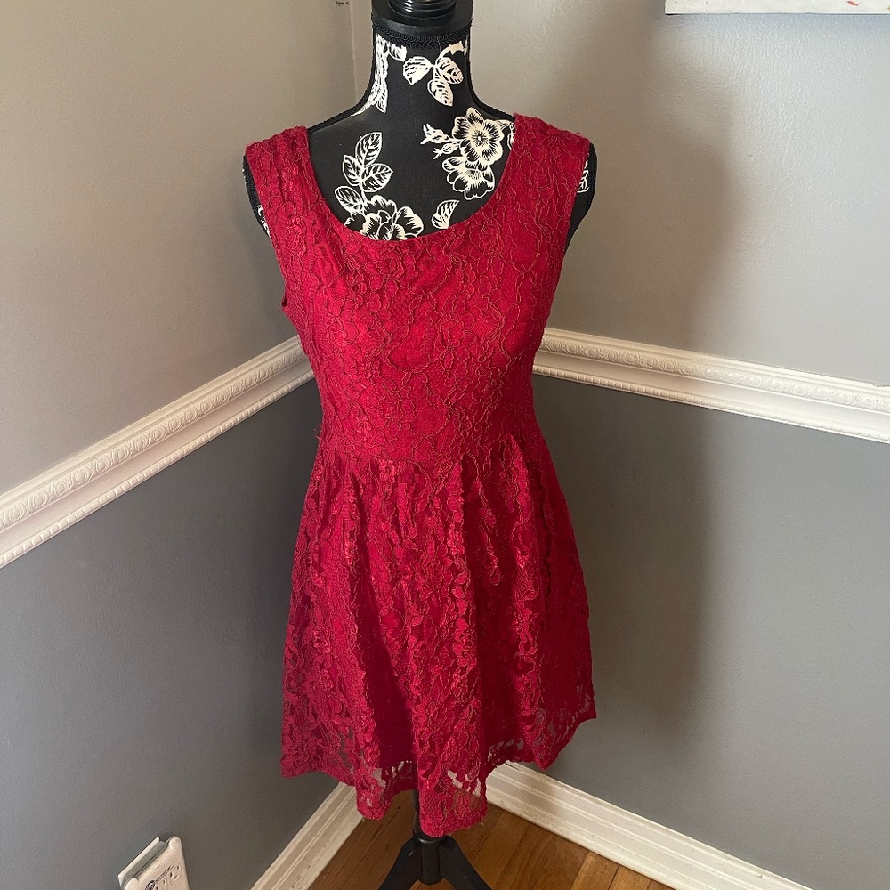 Red Lace Dress